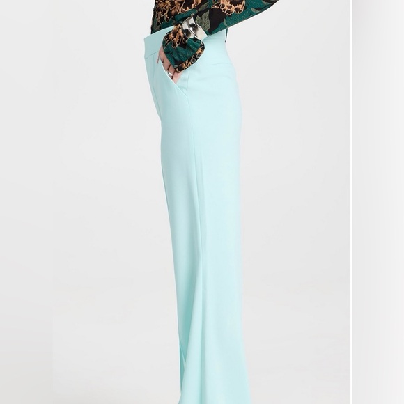 Alice + Olivia Dylan Wide Leg Pants - Light Blue (Julep) - Size 6 - Picture 3 of 11